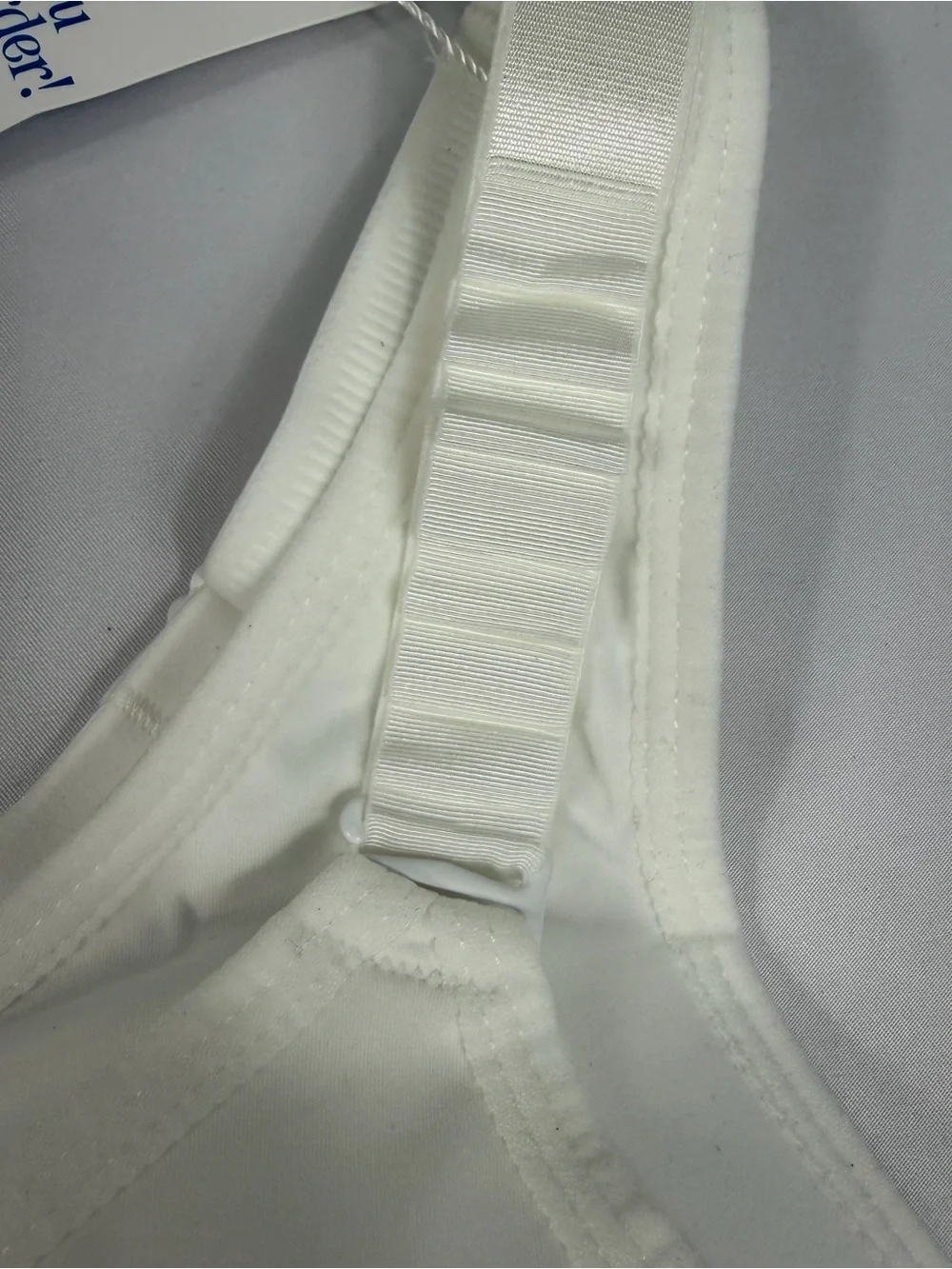 RosyLift White Front Zip Support Bra Size L 2.0 NWT Adjustable Straps
